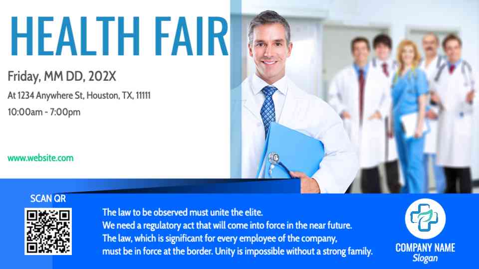 Healthcare Event Promotion Poster Template
