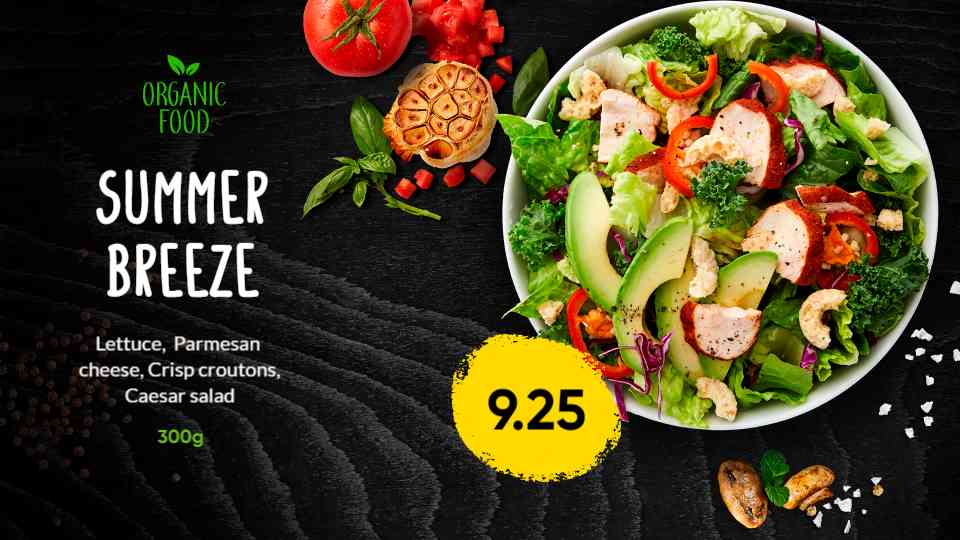 Vibrant Vegan Salad Bowl Display