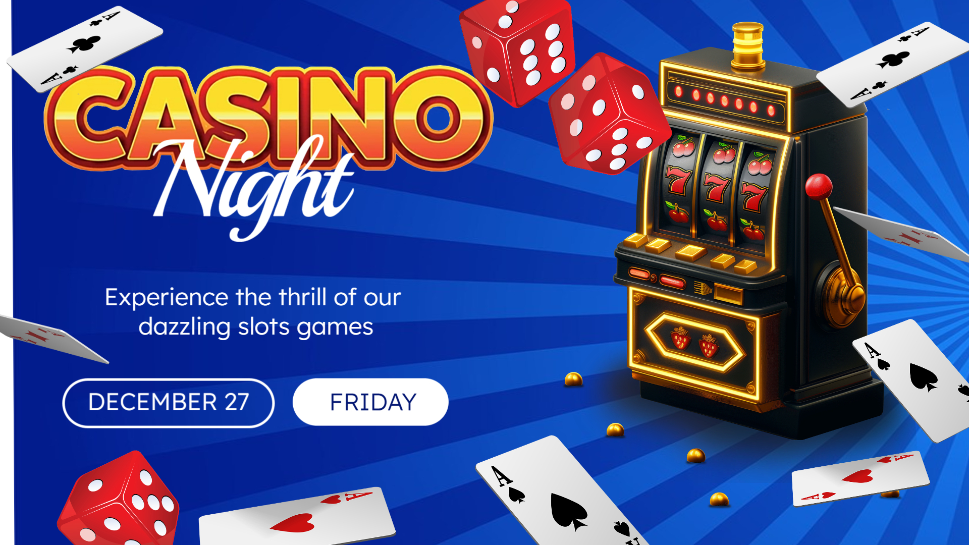 Casino Games Night Template – Modern & Professional Layout