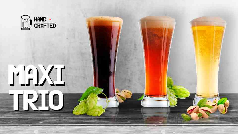 Craft Brew Trio Menu Display
