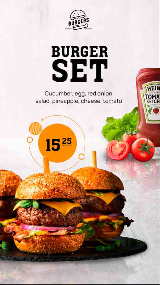 Signature Burger Set Display