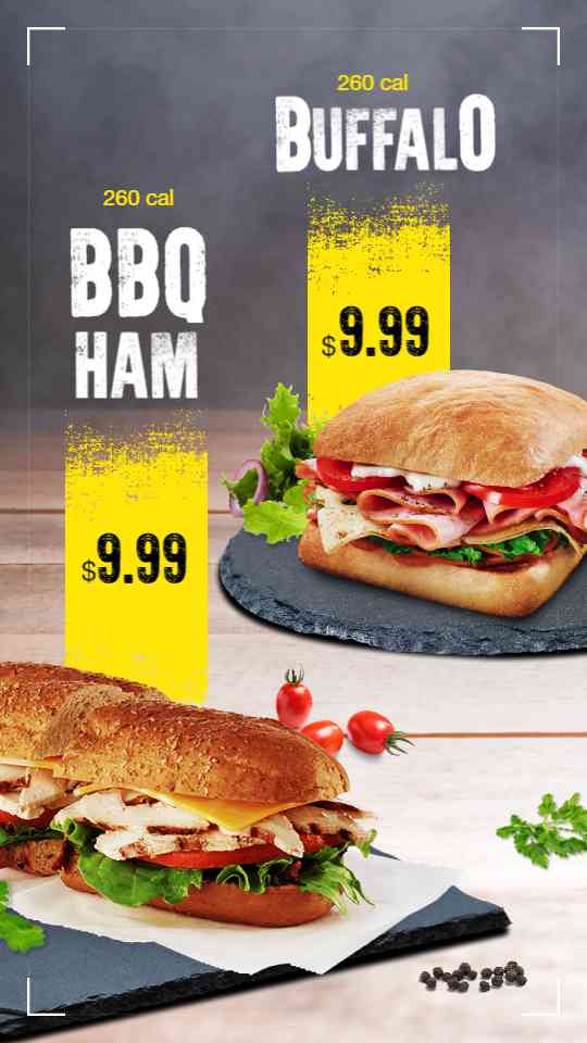Gourmet Deli Sandwich Showcase