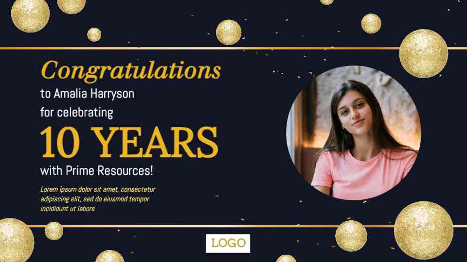Elegant Milestone Celebration Template