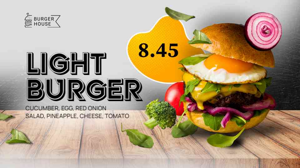 Fresh & Flavorful Burger Display