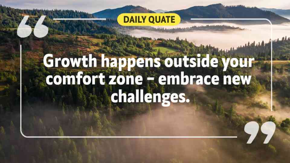 Embrace Growth Quote Template