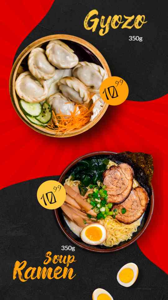 Authentic Ramen & Dumplings Menu
