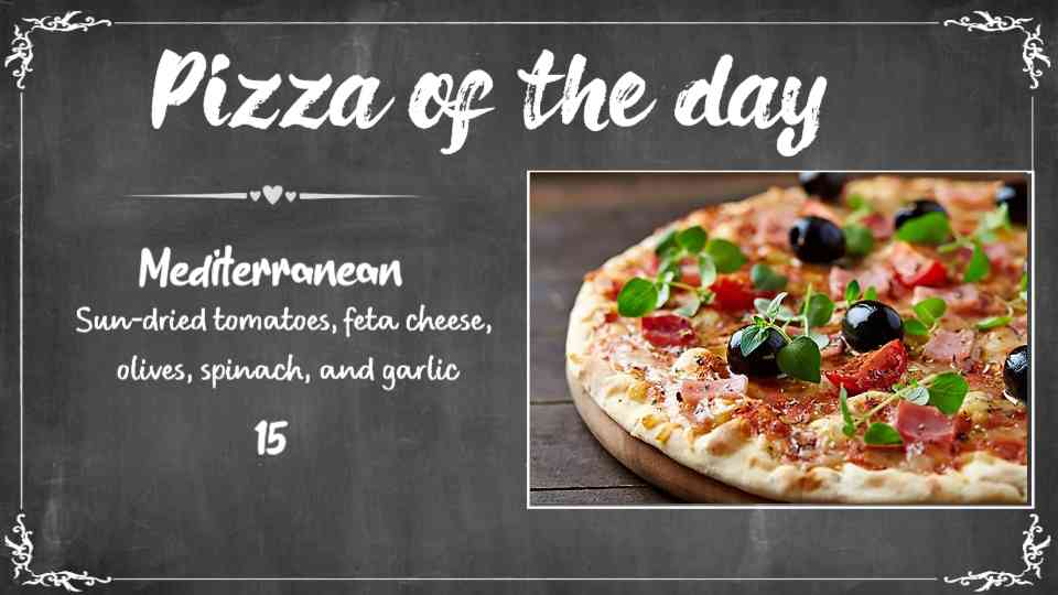 Daily Pizza Special Display