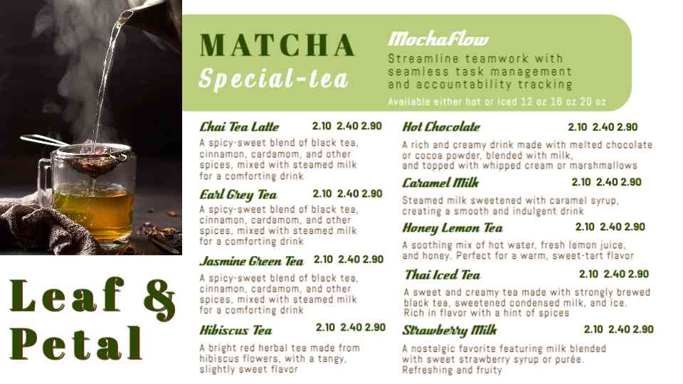 Herbal Infusions & Specialty Teas