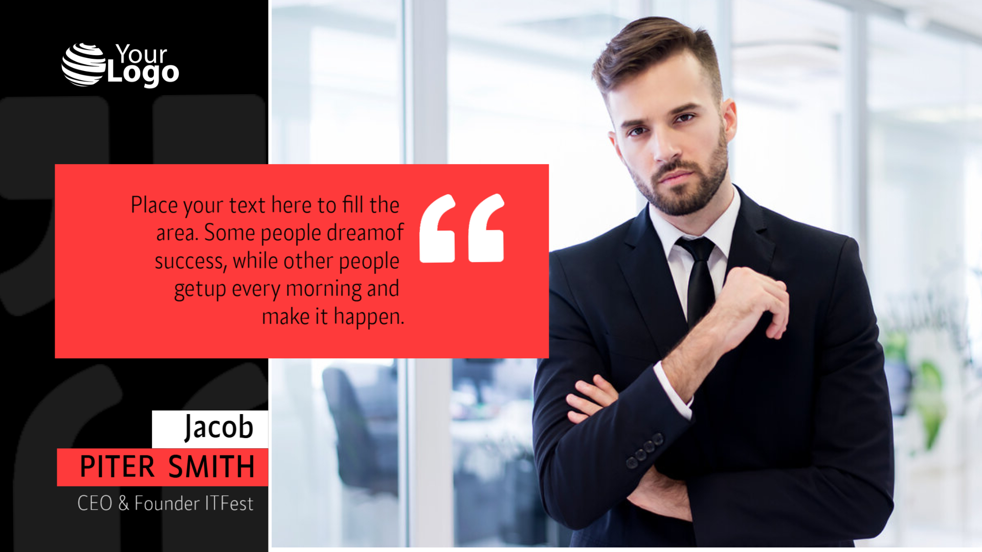 Executive Visionary Quote Template