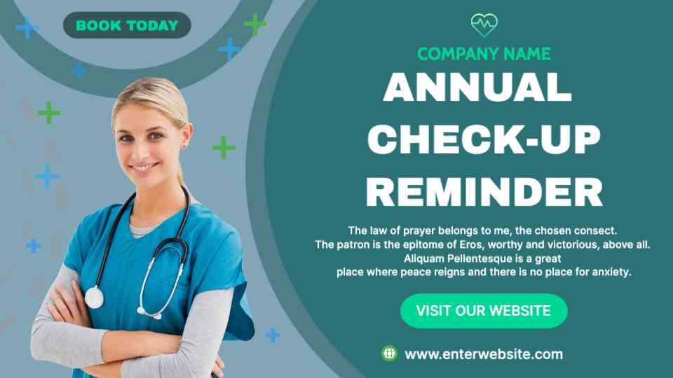 Annual Health Check Reminder Template